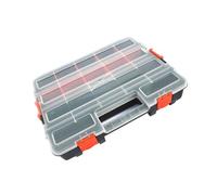 WESIEVYA Organisateur de Boîte à Composants Électronique Portable en Plastique PP Séparateurs Amovibles, Boîte de Rangement pour Vis Pratique à Transporter pour Atelier et Bricolage