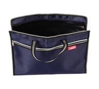 WESIEVYA Paquet à Dossiers en Tissu Oxford avec Structure Double Couche, Fermeture Éclair et Poignée, Paquet de Documents Portable pour Déplacements Professionnels et Réunions