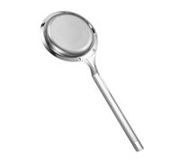 WESIEVYA Passoire à Huile en Acier Inoxydable Argenté, Écumoire Résistante à Haute Température, Cuillère Filtrante Bien Polie Cuisine Pratique