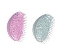 WESIEVYA Peigne à Cheveux Coussin D'air en ABS 2 Pièces Massage Cuir Chevelu pour Stimuler et Nettoyer, Soin Capillaire Quotidien
