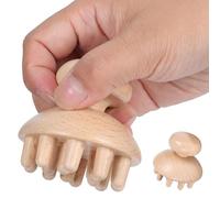 WESIEVYA Peigne d'Acupuncture en Bois pour Massage des Méridiens du Cuir Chevelu Accessoire de Massage Portatif pour Prévention Chute des Cheveux et Détente Musculaire