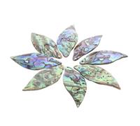 WESIEVYA Pendentifs en D'ormeau Accessoires Résistants la Déformation la Rouille Forme Feuille 8 Pièces pour Collier pour Bijoux Femme et Fête