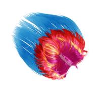 WESIEVYA Perruques Punk Pour Hommes, Perruques En Cheveux Humains, De Cosplay Pour Hommes, De Mascarade Pour, De Cheveux À La Mode, De Fête,