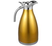 WESIEVYA Pichet Isotherme en Acier Inoxydable 2l, Bouteille Isotherme Élégante Isolation sous Vide pour Boissons Chaudes et Froides, Surface Lisse et Saine