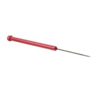 WESIEVYA Pointe à Souder Bijou 6,7 Pouces Alliage Aluminium Rouge | Double Fonction, Pointe Métallique Fine, Poignée Antidérapante Ergonomique, pour Ateliers Mobiles et Labs D'enseignement