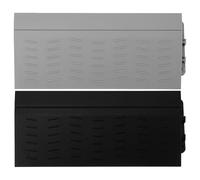 WESIEVYA Pont de Seuil d'Aspirateur Robot Lot de 2 Tapis de Transition 20 CM Hauteur Gris et Noir en Plastique pour Passages Intérieurs de Portes et Fauteuils Roulants