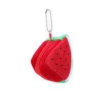 WESIEVYA Porte-Monnaie Forme Fruit Peluche Triangulaire Poche Pochette Sac Main Femme Portefeuille Rangement Clés Monnaie