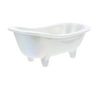 WESIEVYA Porte-savonnette de Salle de Bain en Céramique Blanc Éclatant Grille Égouttoir Intégré, Support Savonnette Robuste et Facile à Nettoyer, pour Usage Domestique et Voyages,