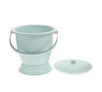 WESIEVYA Pot D'urine Portable en Plastique Pp Épais avec Couvercle, Seau Hygiénique Bleu 1 Pièce pour Adultes, Usage Domestique et Personnes Âgées, Facile à Nettoyer, Pot de Chambre