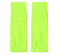 WESIEVYA Recharge de Tête de Balai en Microfibre Chenille Verte 2 Pièces pour Nettoyage Domestique et Ramassage de Saletés