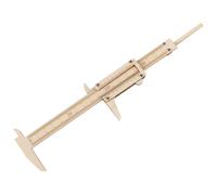 WESIEVYA Règle à Dessiner en Bois Épais, Mesureur Solide pour Bricolage et Peinture, Règle Graduée Beige Adaptée Travail du Bois Professionnel