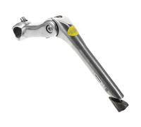 WESIEVYA Rehausseur de Potence de Vélo Réglable 222 MM en Alliage d'Aluminium Argenté Rallonge de Guidon pour VTT Adapté aux Longues Sorties et Balades Tout Terrain