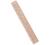 WESIEVYA Rouleau à Pâtisserie Texturé en Bois Khaki Multifonctionnel pour Poterie et Pâtisserie Texture Élégante et Design Pratique