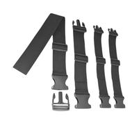 WESIEVYA Sangles Utilitaires Nylon Réglables 4 Pièces Ceinture Extension Robuste pour Paquet Banane Bagages Voyage Randonnée 2-5 Cm Largueur Diverse Longueur Polyvalentes