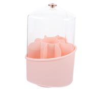 WESIEVYA Seau De Rangement Pour Pinceaux De Maquillage Crayon à Lèvres Tiroir Nettoyeur Nettoyer De Pinceaux De Maquillage Chariot Titulaire Stylo Dirigé Organisateur D'affichage Abdos Rose