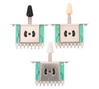 WESIEVYA Sélecteur de micros de guitare 3 pièces - Ensemble de commutateur à levier 5 positions avec embout - Interrupteur électronique essentiel pour le contrôle et la sélection des micros de la