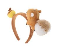 WESIEVYA Serrage-tête Écureuil Peluche Doux Bandeau de Cosplay Mignon Accessoire de Fête Animaux pour Festivals Événements Déguisés Présents Femmes, Bandeau de Dessin Animé Confortable