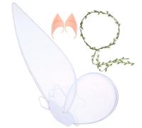 WESIEVYA Set D'accessoires Pour Aile De Fée Bandeau Fleur Et Oreilles Pour Filles Pour Cosplay Et Festivités