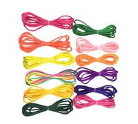 WESIEVYA Set de 12 Cordes à Doigt en Nylon Réutilisables de 175 Cm pour Garçon et Filles, Éducatif Améliorant la Concentration, pour Jeux et Fêtes