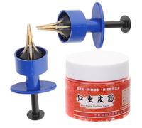 WESIEVYA Set de Pinces à Ver Rouge en Abs pour Pêche en Extérieur, Outil Robuste pour Appât sur Hameçon, Garde Mains Propres et Sécurisées, 1 Jeu Portable