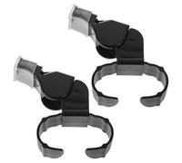 WESIEVYA Sifflet de Sport en ABS Lot de 2 Anneau Sifflet pour Arbitre et Sauveteur Adapté aux Cours d'Eps et Entraînements en Extérieur