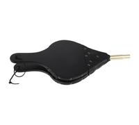 WESIEVYA Soufflet de Cheminée Manuel en Bois Tuyau Doré - Souffleur D'air pour Poêle à Bois et Barbecue - Accessoire pour Feu Ouvert Intérieur et Extérieur - Outil Polyvalent pour Camping