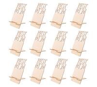 WESIEVYA Support en Bois pour Smartphone 12pcs Assemblage Facile et Design Créatif, Ornement de Bureau pour Présent Fête des Mères la Maison Workspace