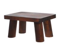 WESIEVYA Tabouret Marchepied pour Personnes Âgées en Bois, Rectangulaire