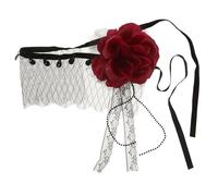 WESIEVYA -tête à fleurs style gothique rose élégant pour fête de thé bandeau en confortable pour femme accessoire de cosplay