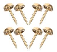 WESIEVYA Vis Décoratives et Design Esthétique Lot de 8 en Laiton avec Capuchons Cache-vis 13 Mm Installation Pratique pour Decoration pour Meubles en Bois et Armoires