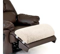 Wesiti Coussin de soutien demi-lune pour fauteuil inclinable, traversin en mousse à mémoire de forme et sherpa pour le repos et le sommeil, multifonctionnel, pour les lits/chaises/canapés, beige