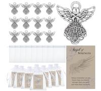 Wesiti Lot de 12 mini anges de force - Cadeau inspirant pour la guérison du cancer - Cadeau d'encouragement pour femme, amie, sœur