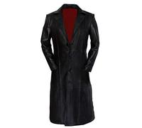 Wesley Snipes Blade Manteau long en cuir véritable pour homme, Cuir véritable., XXXL