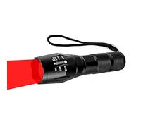 Lampe de Poche Rouge, WESLITE Lampe Torche de Chasse avec Torches de Signal de Lumière Rouge Lampe de poche Tactique Rouge Zoomable 1 Mode pour la Randonnée de Vision Nocturne en Astronomie