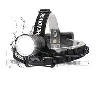 Lampe Frontale LED Rechargeable WESLITE 10000 Lumens XHP70.2 Lampes Frontales Puissante Phare de Travail Haute Puissance Phare Zoomable pour la Pêche Spéléo Chasse