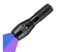 Torche UV, WESLITE 365nm et 395nm 2 in 1 UV Lampe de Poche Ultraviolette Torches Lumière Noire Zoomable Détecteur d'urine pour Animaux de Compagnie Scorpions Photographie d'art rupestre