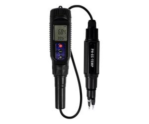 WESLNN Stylo Intelligent Type 3 en 1 Testeur de qualité D'eau PH Température EC Compteur pour Laboratoire Sol Viande Eau Pâte Analyseur