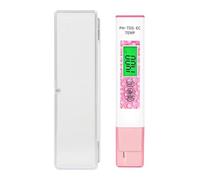 WESLNN Testeur De PH Numérique 4 en 1, TDS, EC, Temp, Rétroéclairage, Qualité l'eau, for Piscines, Aquariums(Pink)