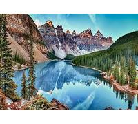 Wesmilewallpaper Papier Peint Panoramique 3D Forêt Neige Montagne Lac L'Eau Paysages Naturels Papiers Peints Intissé Poster Mural Tapisserie Murales 350x245cm