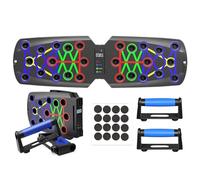 Wesoke Planche coulissante avec compteur 14 en 1 - Système de support de pompes multifonction pour hommes et femmes - Barre de pompes portable - Entraînement de force dans la salle de sport - Poignées