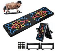 Wesoke Push Up Board Système de Supports de Pompes Multifonctionnels 14 en 1 pour Hommes Femmes, Barre de Poussée Portable, Poignées de Poussée de Musculation pour Hommes