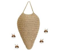 Wesp Nest Decoy Corde en coton faux frelons artificiels - Nids de frelons artificiels réalistes - Nids de frelons artificiels - Repousse les abeilles - Wasp Nest Decoy le jardin dans la cour en plein