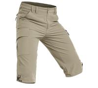 Wespornow Pantalon Cargo 3/4 Homme Randonnée Imperméable-Trekking Stretch Léger Séchage Rapide-Cyclisme Vélo Long Résistant à l'eau (Vert Sauge, XL)