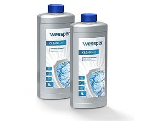 Wessper 2 Pièces Détartrant Liquide Machine à Café 1000 ml | Compatible avec Delonghi, Bosch, Senseo, Nespresso, Dolce Gusto