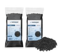 Wessper 2L Granulés De Charbon Actif pour Aquarium/Bassin/Approvisionnement en Eau Charbon actif en granulés