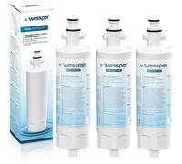 Wessper 4874960100 3x Filtre à eau du réfrigérateur pour Beko 4874960100, 4394650100, 9256712, SBS4K, série GNE Blomberg IWD1004ET