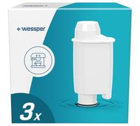 Wessper Aquaintense+ Lot de 3 filtres à eau pour machine à expresso Saeco CA6702/00, Brita Intenza+, Philips, compatibles avec les machines à expresso