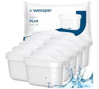 Wessper aquamax PLUS - 10 Filtres à eau pour carafe Dafi Brita - remplacement pour Brita Maxtra Pure Performance