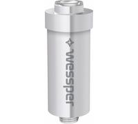 Wessper AWF-SWR-P-ANM-W FITaqua, KDF, 1/2 filetage, filtre de douche contre le calcaire et le chlore. Réduit la chute des cheveux et la réticulation de la peau, bien-être