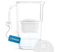 Wessper Carafe 2,8 L avec compteur LED, Carafe Filtrante pour eau, Compatible avec Brita Maxtra, Réduction du calcaire, du chlore | Contient une carafe filtrante + un filtre à eau - Blanc